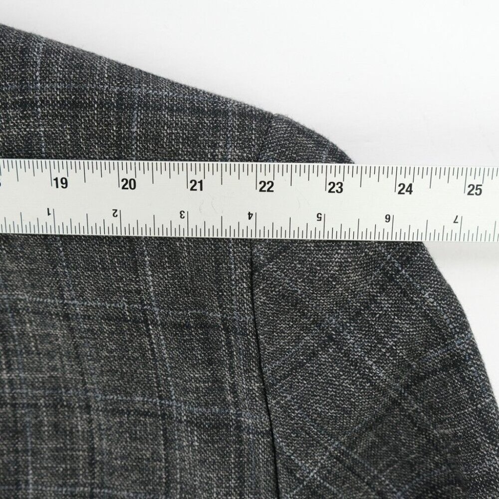 Modern Hickey Freeman Custom Sport Coat Men 53R Knit Wool USA Suit Jacket Gray - Picture 6 of 12